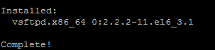 Install FTP Linux FTP Account