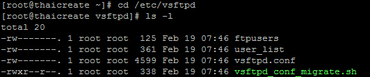 Install FTP Linux FTP Account