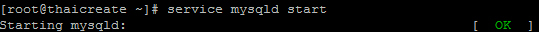 Linux Install MySQL Database