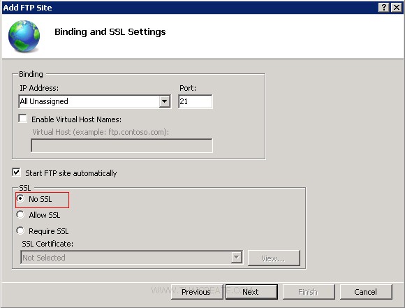 Windows Server 2008 FTP Account and Upload