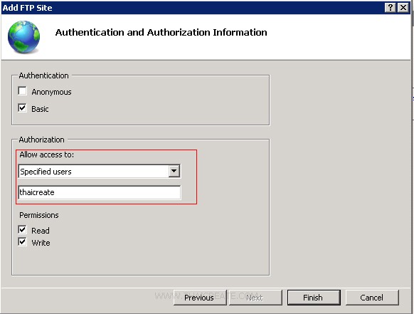Windows Server 2008 FTP Account and Upload