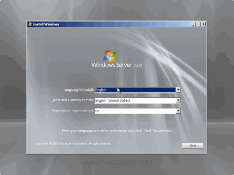 ติดตั้ง Windows Server 2008 ให้บริการ Web Server และ Domain / Web Site