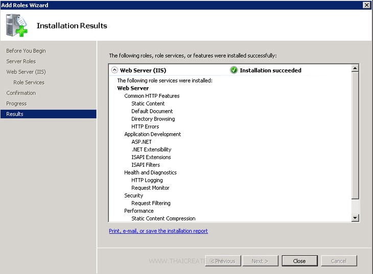 Windows Server 2008 IIS Web Server