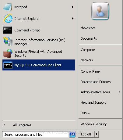 Mysql Server 2008 ติดตั้ง MySQL Database เพื่อใช้งาน MySQL บน Windows Server 2008