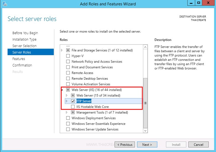 Windows Server 2012 FTP Account and Upload