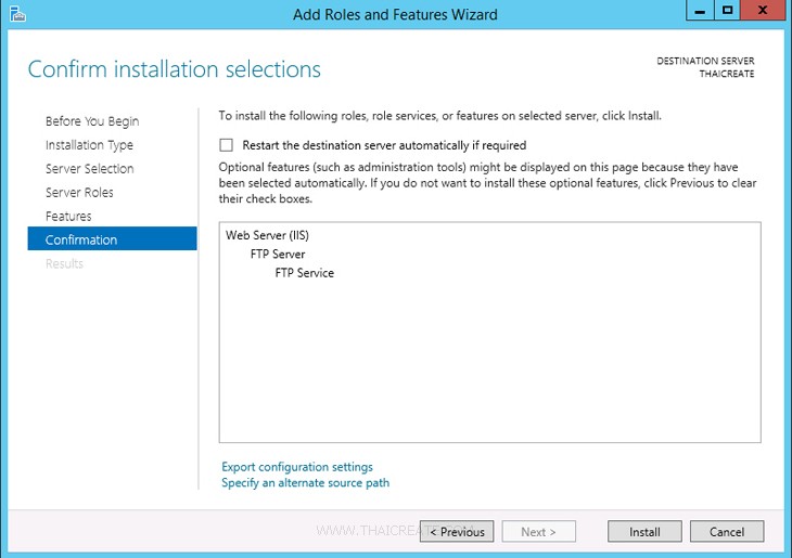 Windows Server 2012 FTP Account and Upload