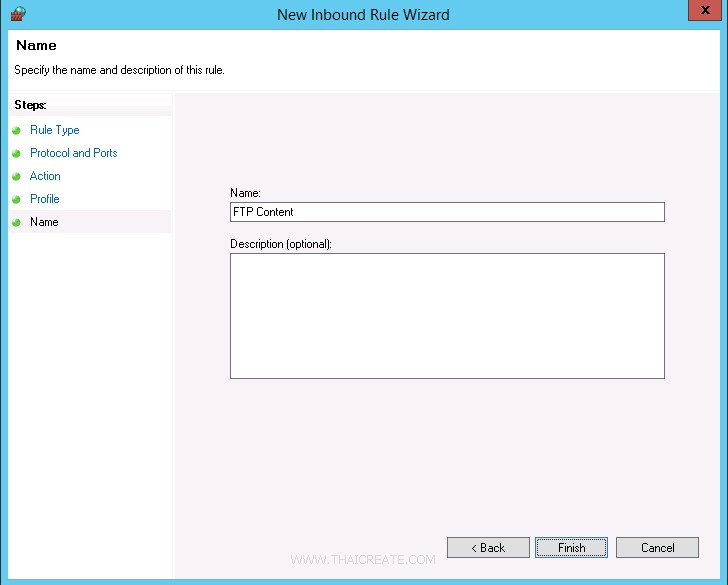 Windows Server 2012 FTP Account and Upload