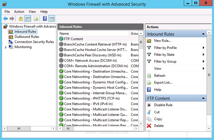 Windows Server 2012 FTP Account and Upload