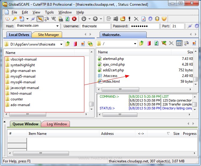 Windows Server 2012 FTP Account and Upload