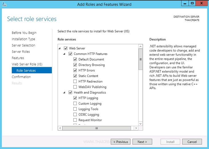 Windows Server 2012 IIS Web Server