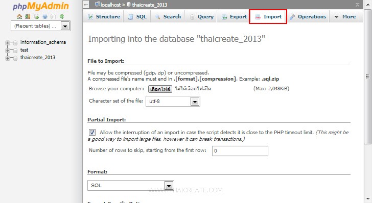 Windows Server 2012 MySQL Database