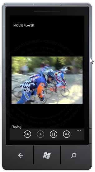 Windows Phone Play Media Player (VDO,MP3)