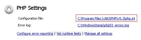 Windows Azure VM Windows Server PHP