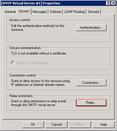 Windows Azure VM Windows Server SMTP Mail