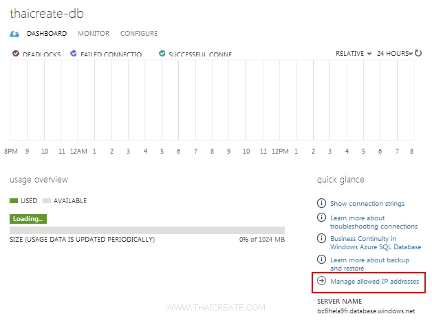 Windows Azure and SQL Azure / SQL Database