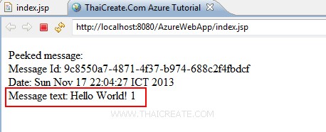 How to use Java (JSP) De-queue the next messag