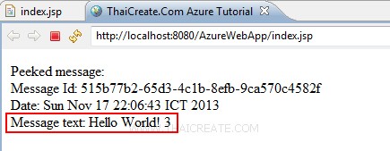 How to use Java (JSP) De-queue the next messag