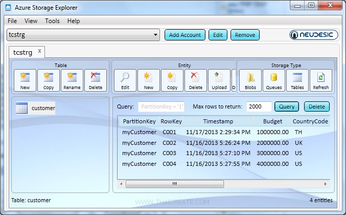 How to use Java (JSP) Delete Entity in Table Storage 