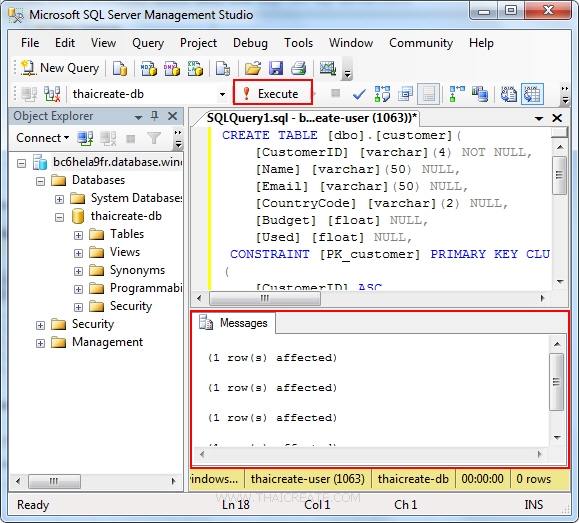 Windows Azure SQL Database