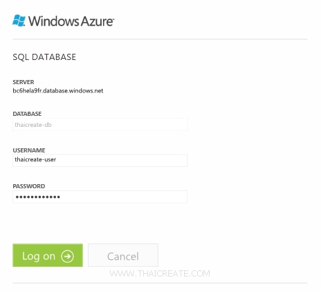 Windows Azure SQL Database Windows Azure SQL Database