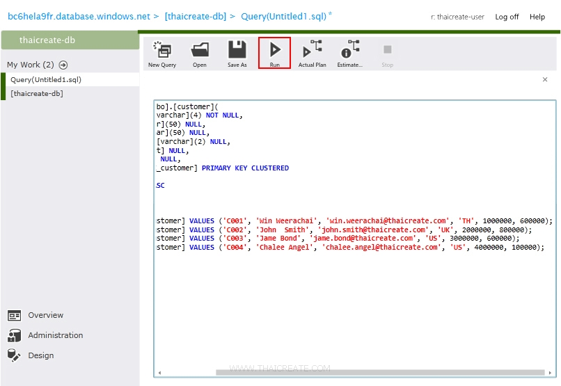 Windows Azure SQL Database