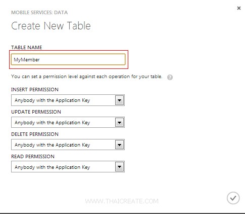 Android Azure Mobile Services Table Insert