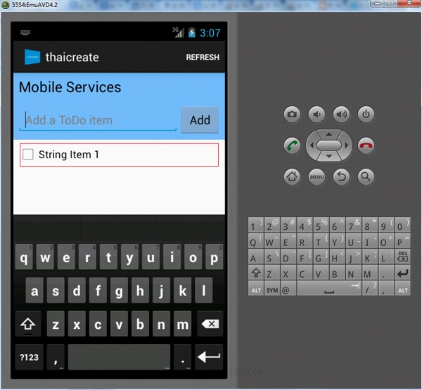 Android Create Mobile Services