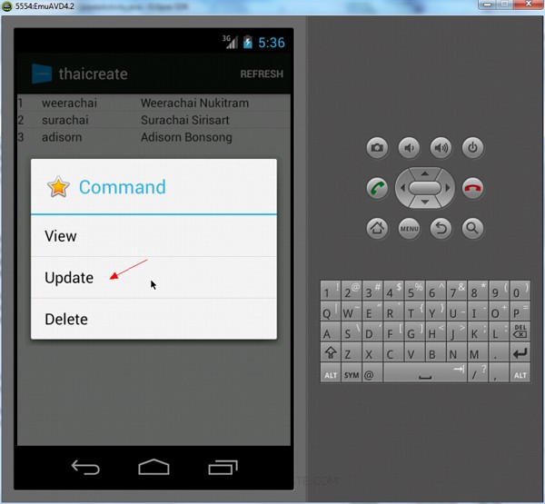 Android  Update Data (Android and Mobile Services) Android  Update Data (Android and Mobile Services)