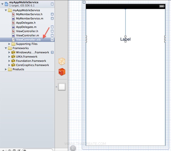 iOS/iPhone Mobile Services Create Table