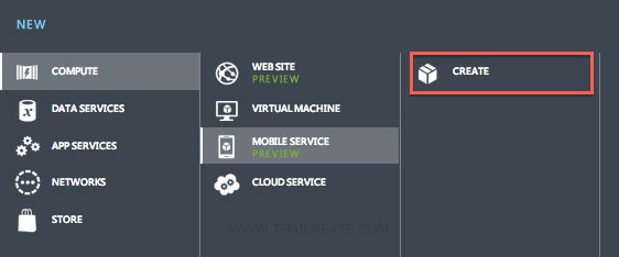 iOS Create Mobile Services