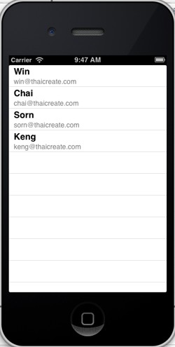 iOS / iPhone Mobile Services Read Table iOS / iPhone Mobile Services Read Table