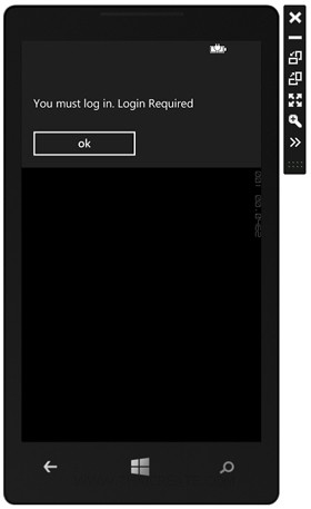 Authentication  Azure Mobile Services Windows Phone