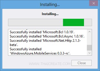 CreateWindows Phone(WP) Mobile Services Visual Studio