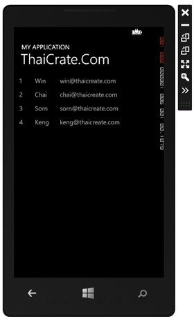 Windows Phone(WP) Mobile Services Read Table Windows Phone(WP) Mobile Services Read Table