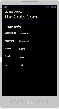 Windows Phone  Login User Password