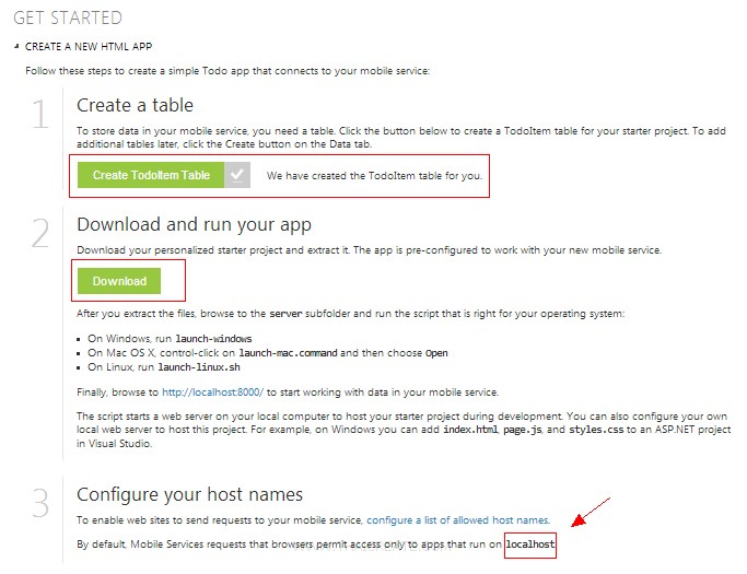 Azure Mobile Services HTML/JavaScript Azure Mobile Services HTML/JavaScript