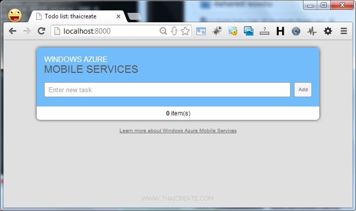 Azure Mobile Services HTML/JavaScript