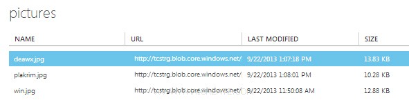 How to use .NET (ASP.Net) List the Blobs 