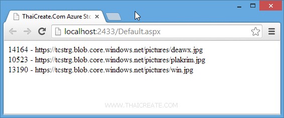 How to use .NET (ASP.Net) List the Blobs  How to use .NET (ASP.Net) List the Blobs