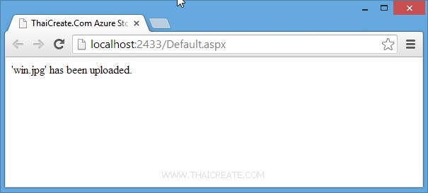 How to use .Net (ASP.Net) Upload file to Blob