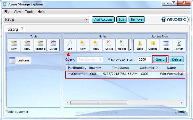 How to use .NET (ASP.Net) Add Entity to a Table Storage