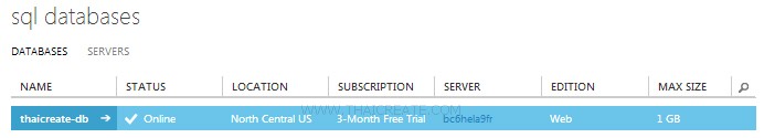 SQL Azure Connection String 