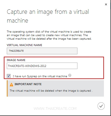 Capture Image Virtual Machine (VM)