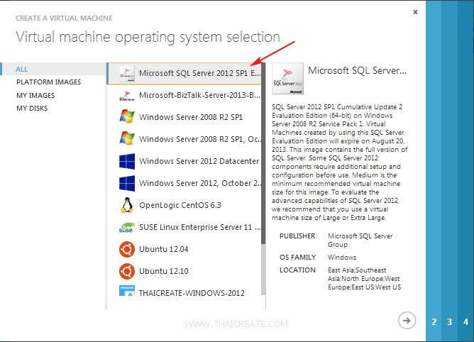 Azure Sql Server Virtual Machine ตอนที่ 10 : การติดตั้ง SQL Server บน Virtual Machine ของ Windows Azure