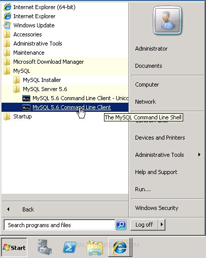Mysql Server 2008 ตอนที่ 11 : การติดตั้ง MySQL บน Windows Server 2008 R2 บน VM