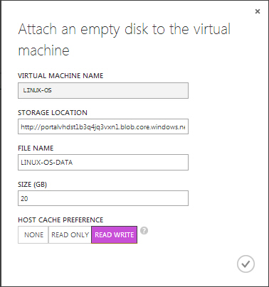 Attach Disk Linux OS Virtual Machine