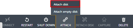 Attach Disk Linux OS Virtual Machine