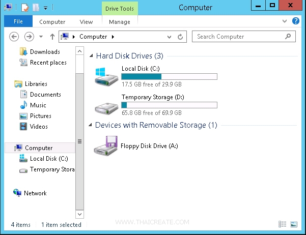Disc Attach Feature ตอนที่ 6 : การ Attach Disk บน Windows Server OS ของ Windows Azure