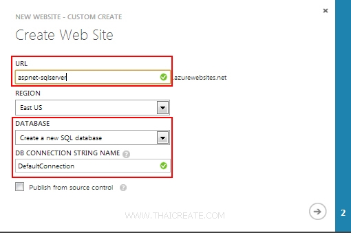 ASP.Net Web Site SQL Server Database