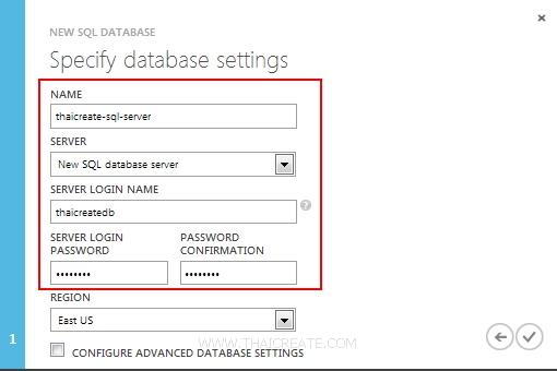 ASP.Net Web Site SQL Server Database
